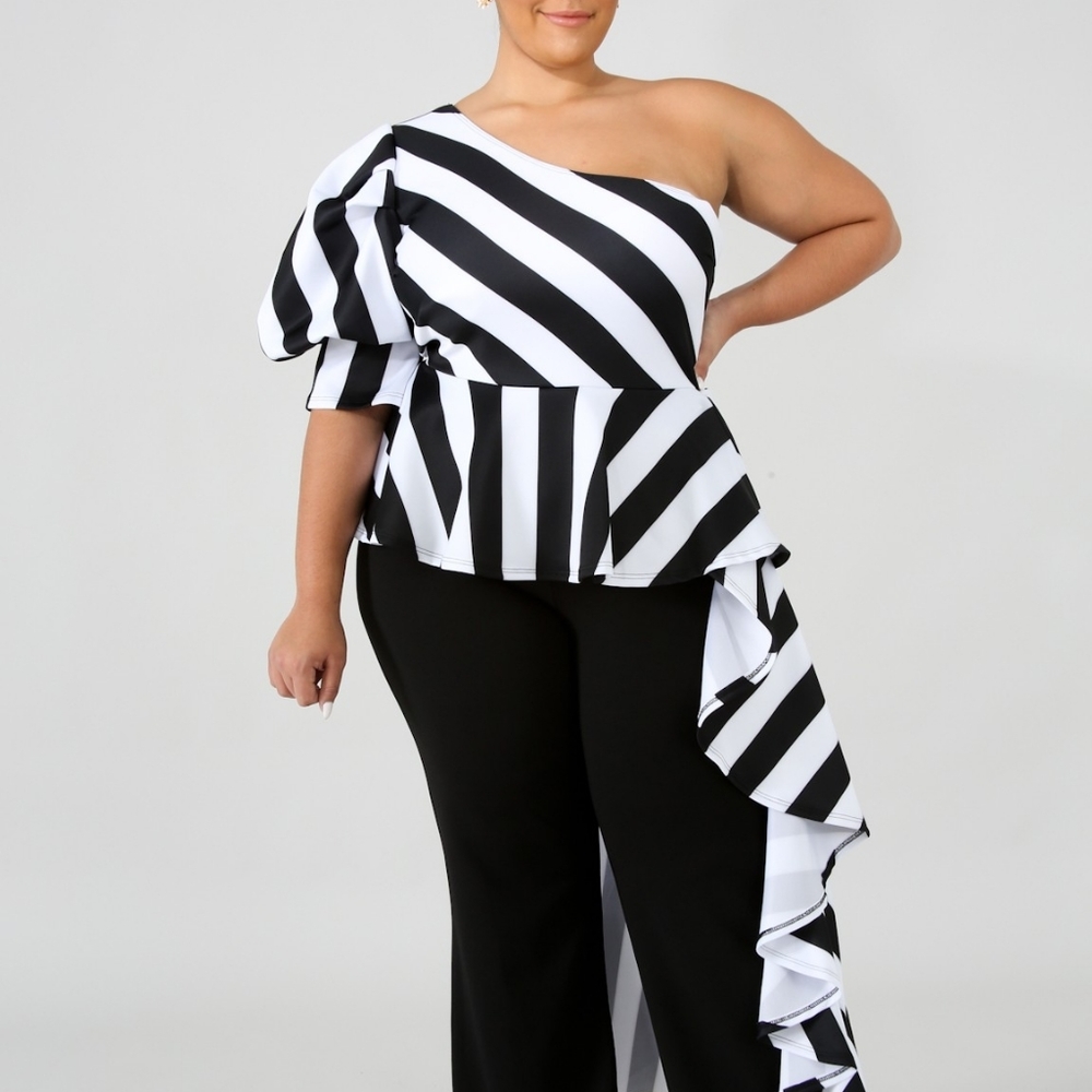 Off Shoulder Peplum Top